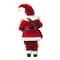 Glitzhome® 18" Faux Fur Christmas Mail Santa Figurine